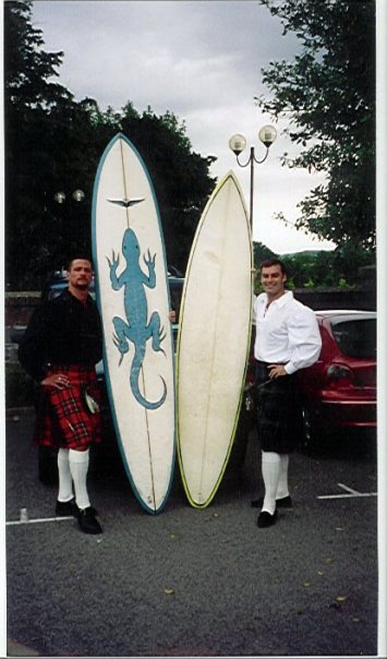 Mully and Marvin before we surfed in Scotland.   BRRRRRRRRR